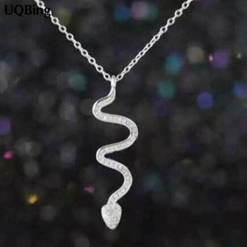 Wholesale 925 Sterling Silver Necklaces Snake Pendants&Necklaces Jewelry Collar Colar de Plata