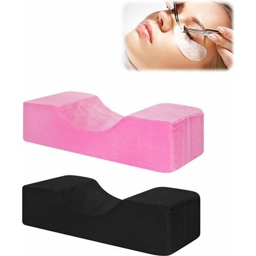 Newest Arrival Eyelash Extension Cushion U-Shape Ergonomic Curve Stretch Fabric Neck Support Beauty Salon