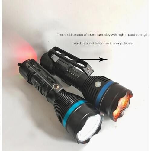 Portable super searchlight Explosion-proof portable searchlight 12W Electricity Display LED Yellow and white light