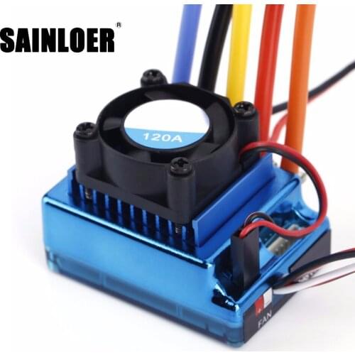 Special price 120A ESC High Quality 120A Sensored BEC Brushless Speed Controller with ESC for 1/8 1/10 1/12 Car Crawle