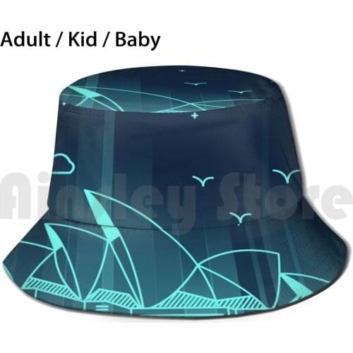 The Sydney Opera House Australia Sun Hat Foldable UV Protection Sydney Opera House Sydney Opera Australia Landmark Travel