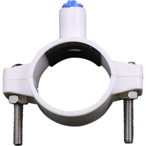 Ro Water 40mm Drain Waste Water Pipe Clamp Saddle Clips 1/4" Od Hose Quick Connection Reverse Osmosis Aquarium
