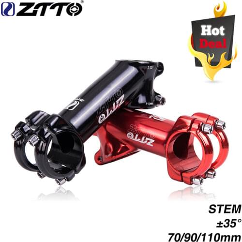 ZTTO 70 90 110mm 35 degree High-Strength Lightweight 31.8mm polished Stem for XC AM MTB Mountain Road Bike glossy Bicycle part