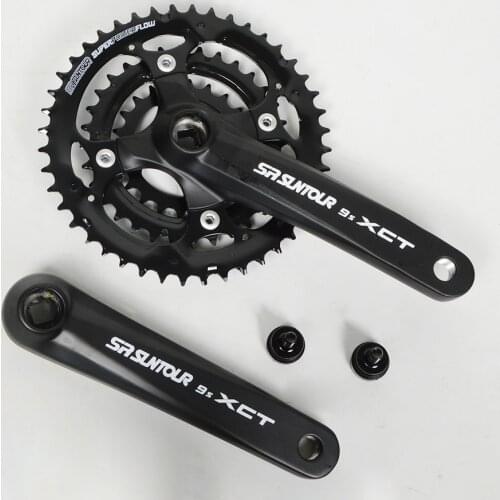 SUNTOUR XCM mountain bike chainwheel 44-32-22T crank 170mm for 9-speed MTB