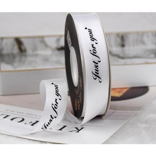 White Polyester Satin Grosgrain Organza Ribbon for Bows clothes cakes gifts