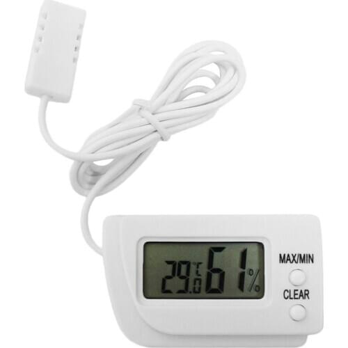 Mini LCD Digital Egg Incubator Thermometer Hygrometer Remote Meter Remote Measurement of Humidity Temperature Flip out Stand