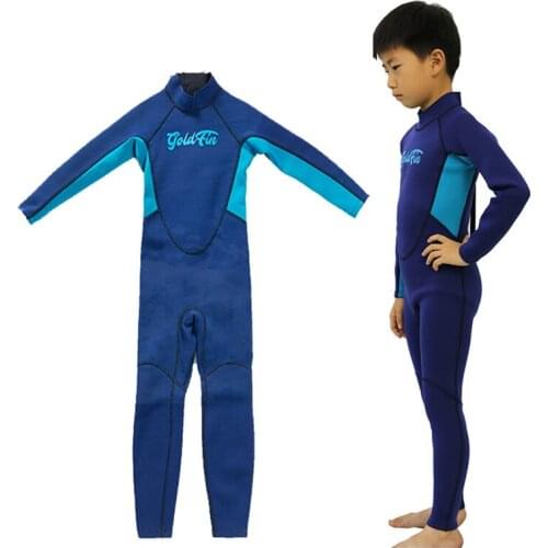 Kids Wetsuit Breathable Snorkeling Neoprene 2.5mm Thick Long Sleeve UV Protection Protection Diving Suit For Girls Boys#292554