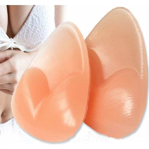 Women invisible Inserts Push Up Bra Insert Breast Bra Triangle Pads Enhancer Breast Pads Silicone Gel Bras