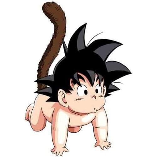 EARLFAMILY Car Stickers Baby on Board Goku Decals Cartoon Anime Baby In Car Styling Rear Windshield Trunk Decor JDM Waterproof