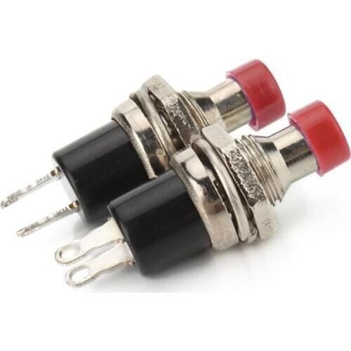Professional Electrical Switches 20pcs 7mm No Lock Switch Self-resetting Push Button Switch Normally Opened Reset NO Switch