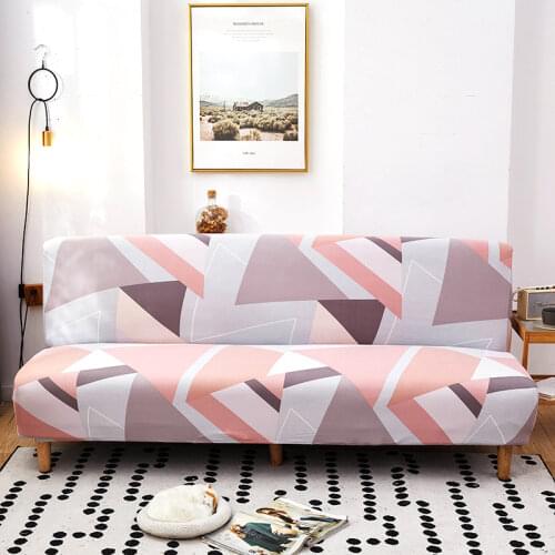 European-Style Sofa Cover Fashion Printing Elastic Sofa Cover Without Armrest All-Inclusive Folding Sofa Bed Sofa Cover