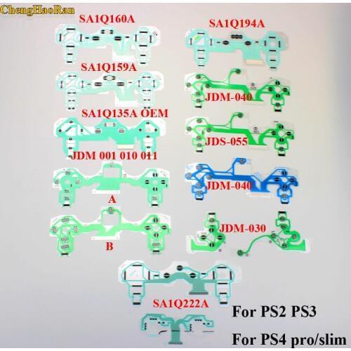 JDS JDM 030 040 SA1Q160A 159A 113A 135A 194A 222A for PS3 PS4 Dualshock Pro slim Controller Conductive Film Keypad flex Cable