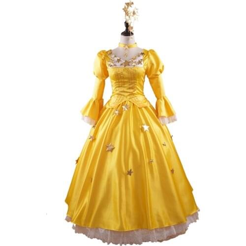 Card Captor Kinomoto Sakura Cosplay Costume Sakura Formal Dress with Star Halloween Christmas Cosplay Theme Carnival Costume