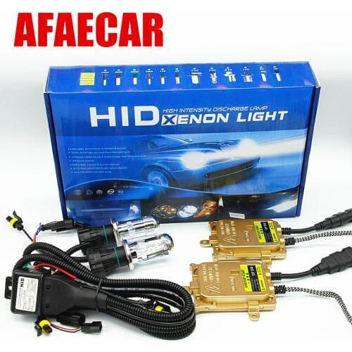 AFAECAR xenon h4 bixenon hid headlight kit h4 hi lo 55w 6000k
