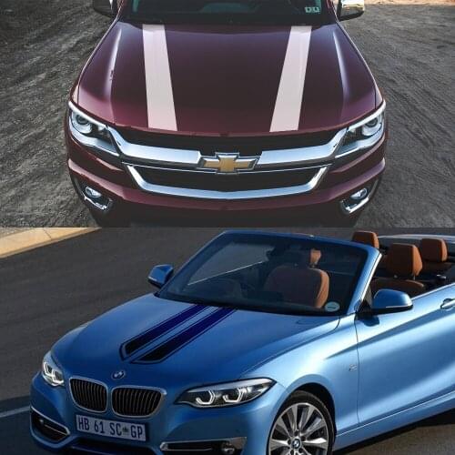 Hood Cover Car Sticker Long Strip Auto Vinyl Film Decals Racing Sports Car DIY Stylish Styling Stickers Car Tuning Accessories