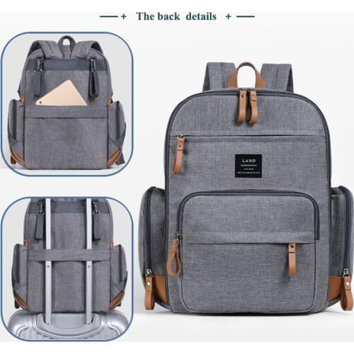 LAND Mommy Diaper Bags Landuo Large Capacity Travel Nappy Backpacks Convenient Baby Nursing Bags for Mom Daddy Drop Shipping