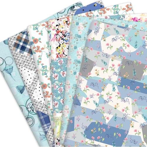 50*145cm Flower Floral Polyester Or Pure Cotton Material Patchwork Sewing Quilting Fabrics Quilt Needlework DIY Cloth Sewing