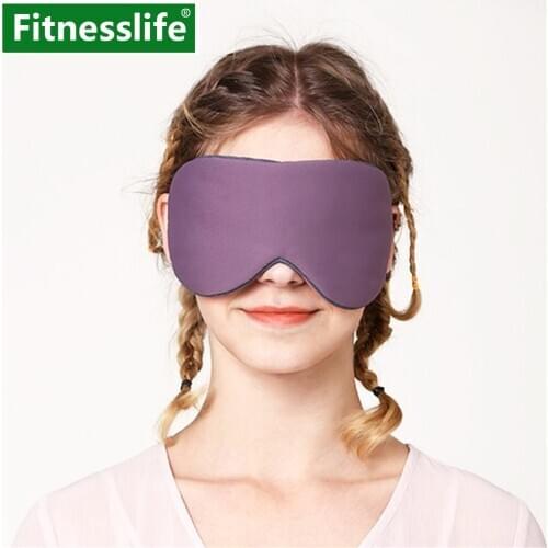 Sleep Mask for Sleeping Eye Cover Silk Cotton Cool Warm Double Sides Travel Rest Eye Patch Band Blindfold Milk Fiber Mesh Unisex