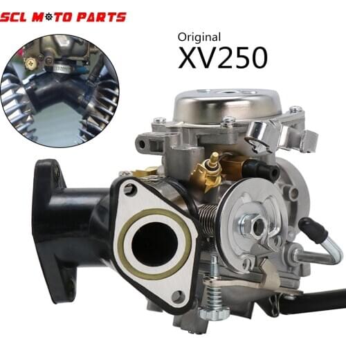 ALconstar-XV250 Motorcycle Carburetor 26mm With Adapter Manifold For Yamaha XV 250 Virago 250 V-star 250 Route 66 1988-2014