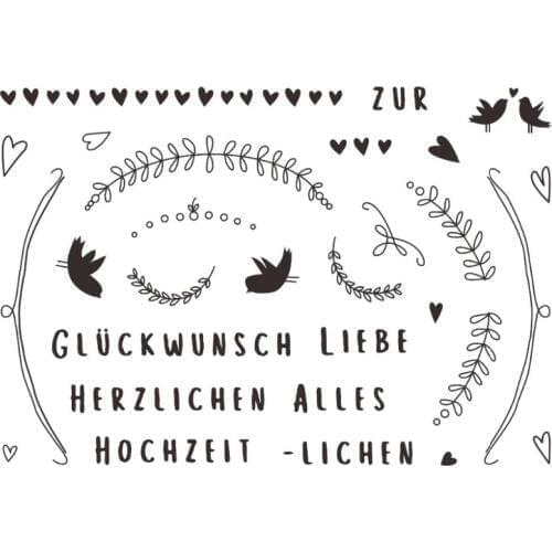 German Clear Stamps Scrapbook Paper Craft Clear stamp scrapbooking X0058