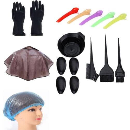 Hair Coloring Dyeing Kit, Include Hair Tinting Bowl/Dye Brush/Ear Cover/Gloves Hair Dye Tools