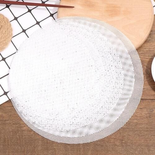 1pc Steamer Non Stick Steam Mesh Mat Silicone Reusable Dim Sum Liners Kitchen Product
