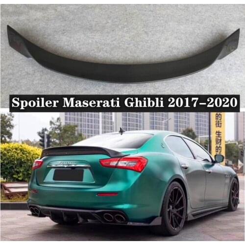 NEW High quality Carbon Fiber Rear Trunk Lip Spoiler Wing Fits For Maserati Ghibli 2017 2018 2019 2020