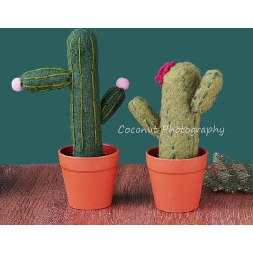 Coconut Photography Props plants and potted decorate the table knickknacks of indoor plants with fake flowers