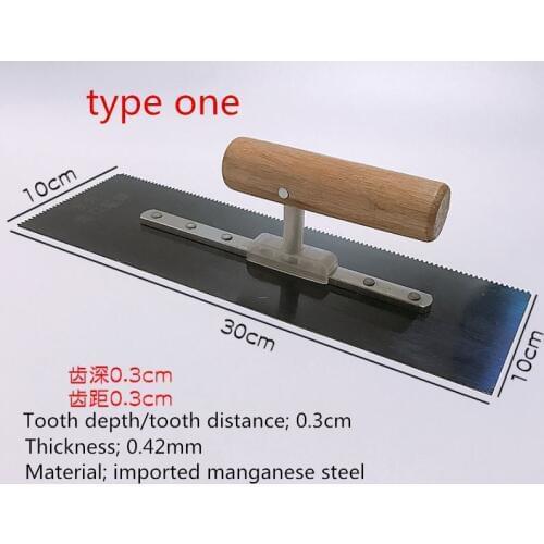 30*10cm Putty Knife Imported manganese steel Plaster Plastering Trowel with Comfort Handle Construction Concrete Spatula Tool