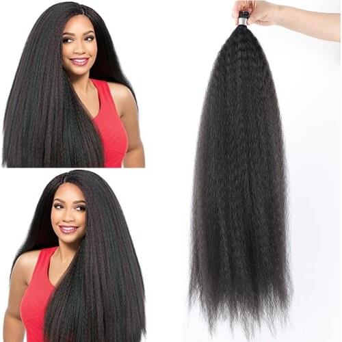 Synthetic Crochet Braiding Hair Extensions Afro Kinky Curly Fake Hair For Crochet Braids Synthetic Hair Strand Hook Braid