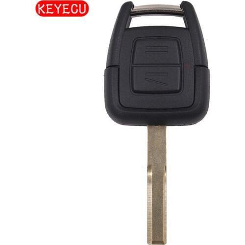 Keyecu Replacement Shell Combo Remote Key Case Fob 2 Button for VAUXHALL OPEL Vectra Zafira Omega Astra Uncut HU43 Blade
