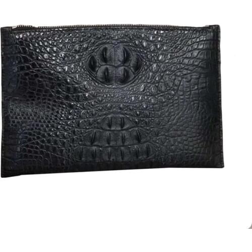 Wanexing Thailand crocodile leather male leisure Bone skin Hand bag fashion trend business men bags men clutch bag