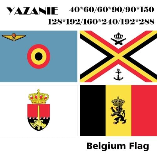 YAZANIE Belgium Military Flag Air Force Ensign of Belgium Naval Ensign Belgian Land Component Government EnsignFlags and Banners