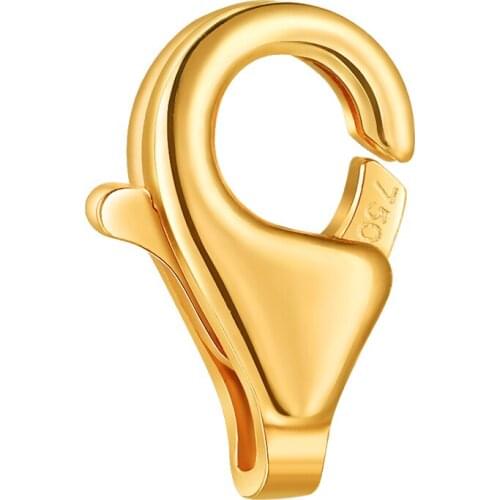 MADALENA SARARA G18K Gold Lobster Clasp Yellow Gold Rose Gold 4*8mm/5*9mm Solid Gold DIY Jewelry Findings