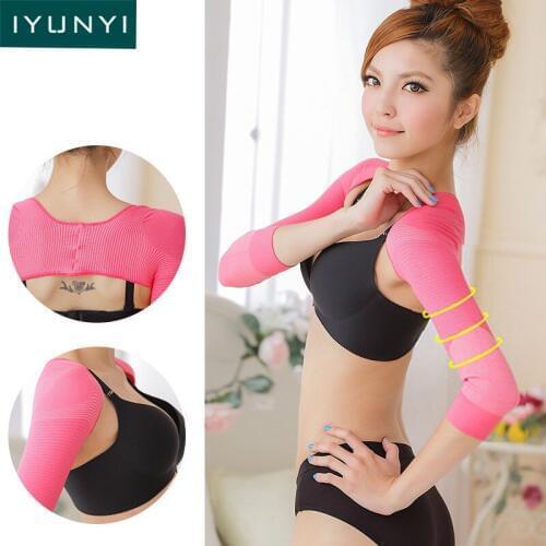 IYUNYI Women Slimming Arm Shapers Underwear Correct Back Posture Prevent Humpback Women Long Sleeve Shapewear Bodyshapers Arm