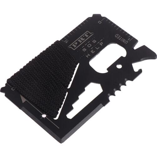 1PC 11 in 1 Camping Survival Pocket Multi tool Military Multifunction Swiss Army Wallet Kinfe Tools Credit Card Knife