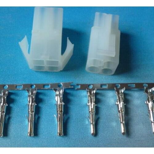 10/100/500sets EL 6.2mm 4P Big Tamiya Connector Plug Dean For RC Model Cable Charger battery airsoft car NEW wholesale