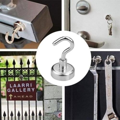 5/10PCS 10mm Magnetic Hooks Magnetic Hanger Magnetic Hook Clothes Hanger Keys Hooks For Home Kitchen Shower Hanging Hot Sale New