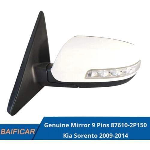 Baificar New Genuine Rearview Mirror With Turn Signal Light Electric Folding Heating 9 Pins 87610-2P150 For Kia Sorento 09-2014