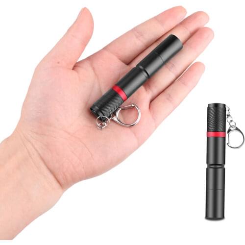 4000lm Keychain Flashlight Pen Flashlight Pocket Torch Camping Fishing Super Mini LED Pen Clip Check Light AAA Battery Free Ship