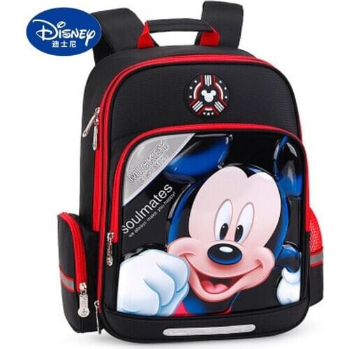Disney Mickey childrens school bag creative cartoon breathable large-capacity school bag 1-4 primary school students backpack