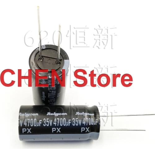 10pcs/50pcs Rubycon PX 4700UF 35V 16X35.5mm electrolytic capacitor of Japan 105 degrees 35V4700UF 1000-2000 hours 35PX4700MEFC