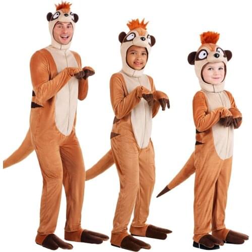Halloween Costume Adult Children African Animal Meerkat Cosplay Costume Jumpsuits
