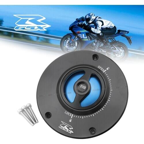 Motorcycle Fuel Tank Cap For Suzuki GSX-R 600/750/1000 2004-2017 GSXR600 GSXR750 GSXR1000 Keyless Quick Release Gas Tank Cover