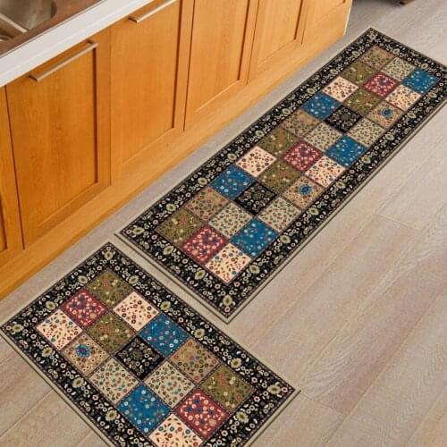 Spot kitchen ethnic style floor mats anti-slip modern Area rugs long absorbent floor mats home simple mats door mat carpets