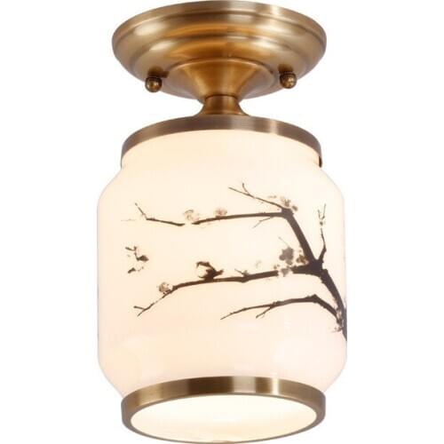 Lamp lights corridors Chinese absorb dome light new Chinese style the hall Chinese style porch balcony lamp 8015-1 c