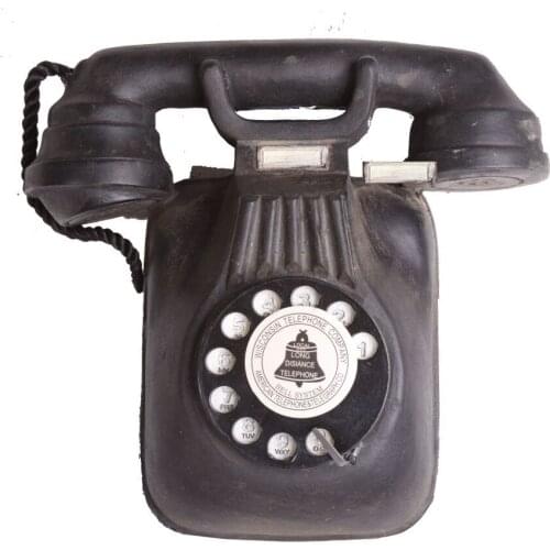 Loft American vintage wall hanging telephone model, living room decoration, creative coffee bar decorations home decor