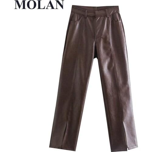 MOLAN Women's Leather Pants