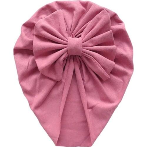 Bulk 50pc/lot New Baby Boys Girls Bows Hats Cotton Soft Turban Hats Knot Beanies Hat Caps For Toddler Kids Newborn Children Caps