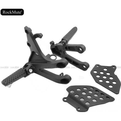 Rider Front Left Right Footrest Foot Pegs Pedal & Mount Bracket For Honda CBR600RR 2007-2014 08 09 10 11 12 13 CBR 600RR